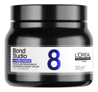 Бальзам осветляющий до 8 тонов - L'Оreal Professional Blond Studio 8 Bonder Inside Purple Lightening Balm 500 g