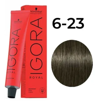 Крем-краска для волос — Schwarzkopf Professional IGORA Royal № 6-23 (Темный русый пепельный матовый)