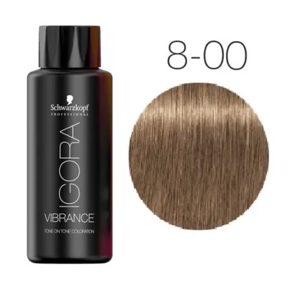 Краска для волос без аммиака — Schwarzkopf Professional Igora Vibrance № 8-00 (Светлый русый натуральный экстра)